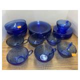 Blue Glass Dishes