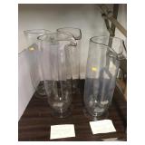 4 Fish Hatchery Glass Hatching Rearing Jars,