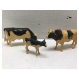 Vntg Toy Cow Set of 3
