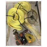 Lot of tie Down Lashing Straps