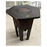 Carved Wood Plant Table