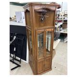 2 Corner Cabinets - Attached - w/ Glass Shelves &