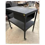 Metal Table on Wheels