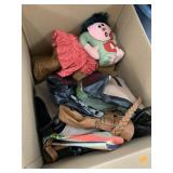 Box of Purses and 2 Toys