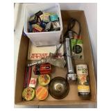 Oil Can, Matches, Eagle, Flashlight, Misc