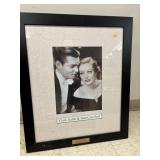 framed photograph print of actors Clark Gable and