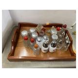 Tray with S&P Shakers