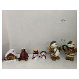 Winter S&P Shakers and Dish decor