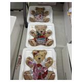 3  vintage limited edition fine porcelain