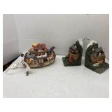 Noahï¿½s Ark nightlight and bookends