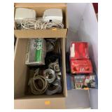 Cassettes, Assorted Cords, Cd Cases