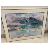 signed watercolor & numbered print entitled