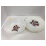 Fire King Bowl and 4 Plates