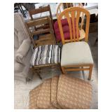 4 Chairs & Cushions Lot