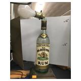 Rum bottle lamp untested