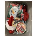 Tote of Christmas Decor