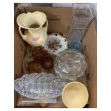 Hull Vase (Broken), Amber-colored Glasses,