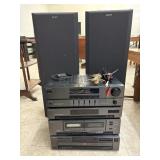 Sony HST-231 Stereo System w/ Speakers