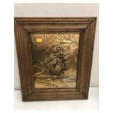 Gold Foil Framed Sailboat Picture