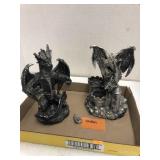 2Dragon Statues - Both Have a Piece Broken