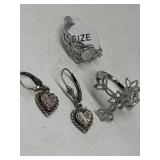 Jewelry - Rings & Earrings - all marked 925 /