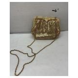 vintage Warren Reed gold-tone mesh evening bag