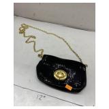 Black Sequin Mini Crossbody Purse