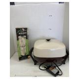 West Bend electric skillet & Nasco blender