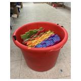 Tub with foam Mat pieces