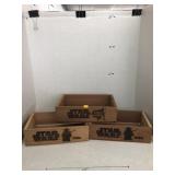 3cnt Star Wars Wooden Crates