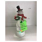 Glass Light Up Color Changing Snowman