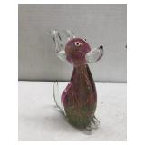 Glass Dog Figurine
