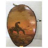 Native American Picture on Wood