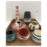Native American Decor Pottery & Misc Bowls Vases