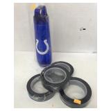 Colts water bottle , 4 Rolls Blue tape