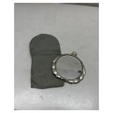 Vintage Pocket Mirror w/ Holder