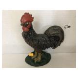 Heavy Metal Doorstop or Bookend Rooster