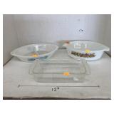 Vntg Glassbake and Anchor Hocking casserole