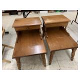2 End Tables, Missing Drawer Knob