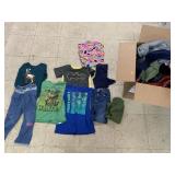 Box of Kids Clothes and Misc Clothes