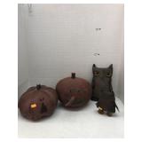 Owl & Pumpkin Decor