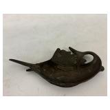 SWORDFISH SAILFISH BRASS TRAY - TRINKET TRAY