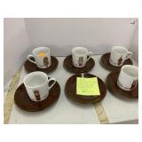 Vntg Mitterteich Porcelain Cappuccino Cups and