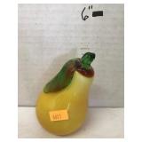 Glass Pear paperweight