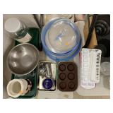 Jars with Lids, Chef Vase, Misc Kitchen Items