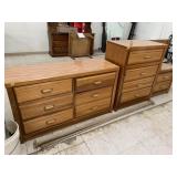 Matching 2 Dressers, Side Table, and Headboard