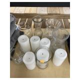Candles and vases