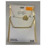 Jewelry  - Sterling Silver & Gold Plated Necklace