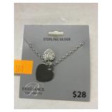 Jewelry  - Sterling Silver Necklace w/ 2 Hearts