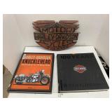 2cnt Harley Davidson Books and Wooden Decor